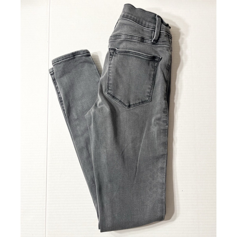 FRAME Jeans Women's 25 Le High Skinny Gray Denim High Rise Luxury Coquette Vixen